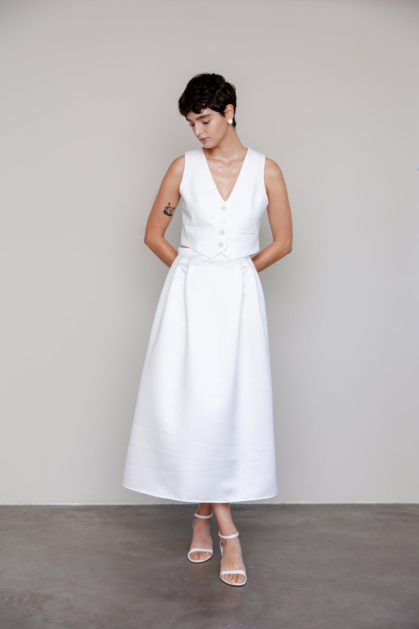 Midi A-Line Skirt
