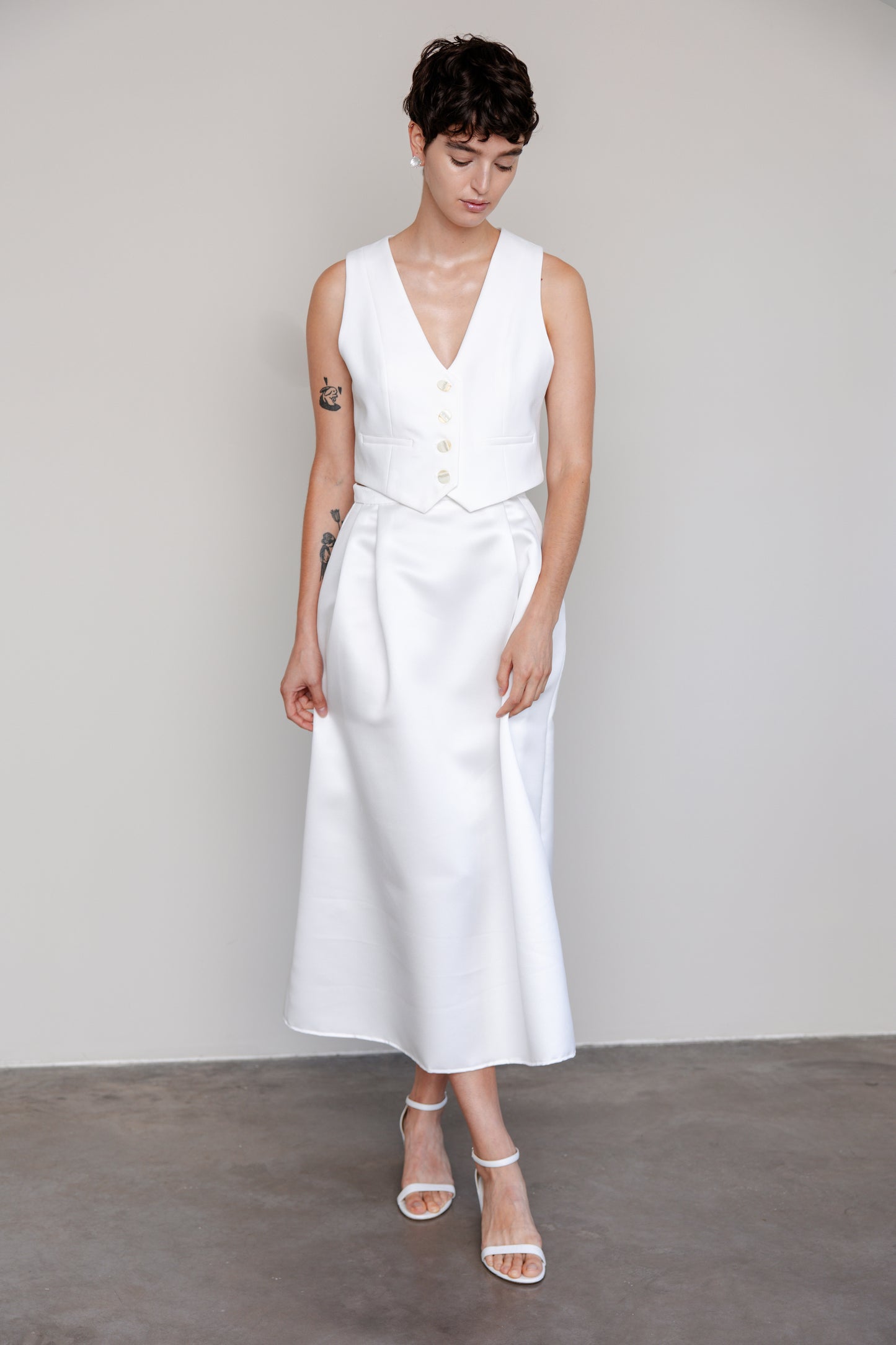 Midi A-Line Skirt