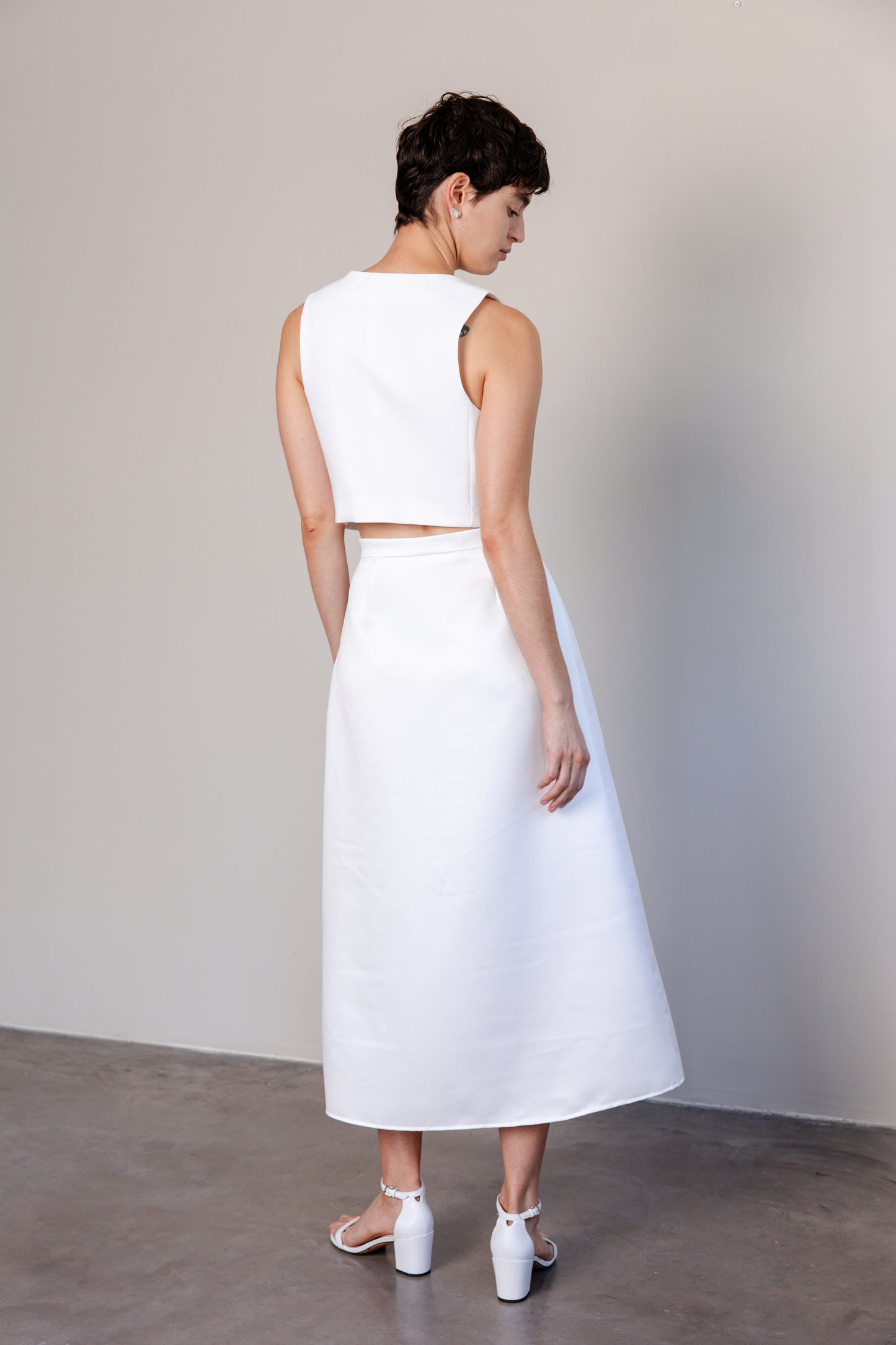 Midi A-Line Skirt