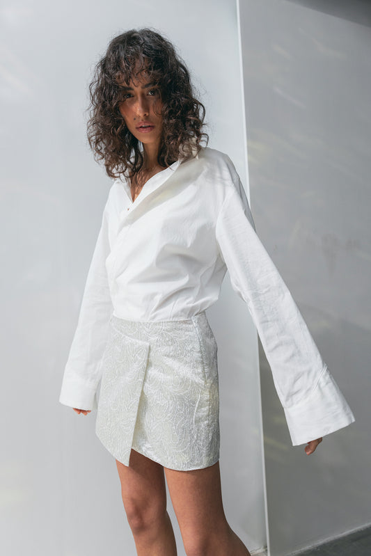 Brocade Wrap Skirt
